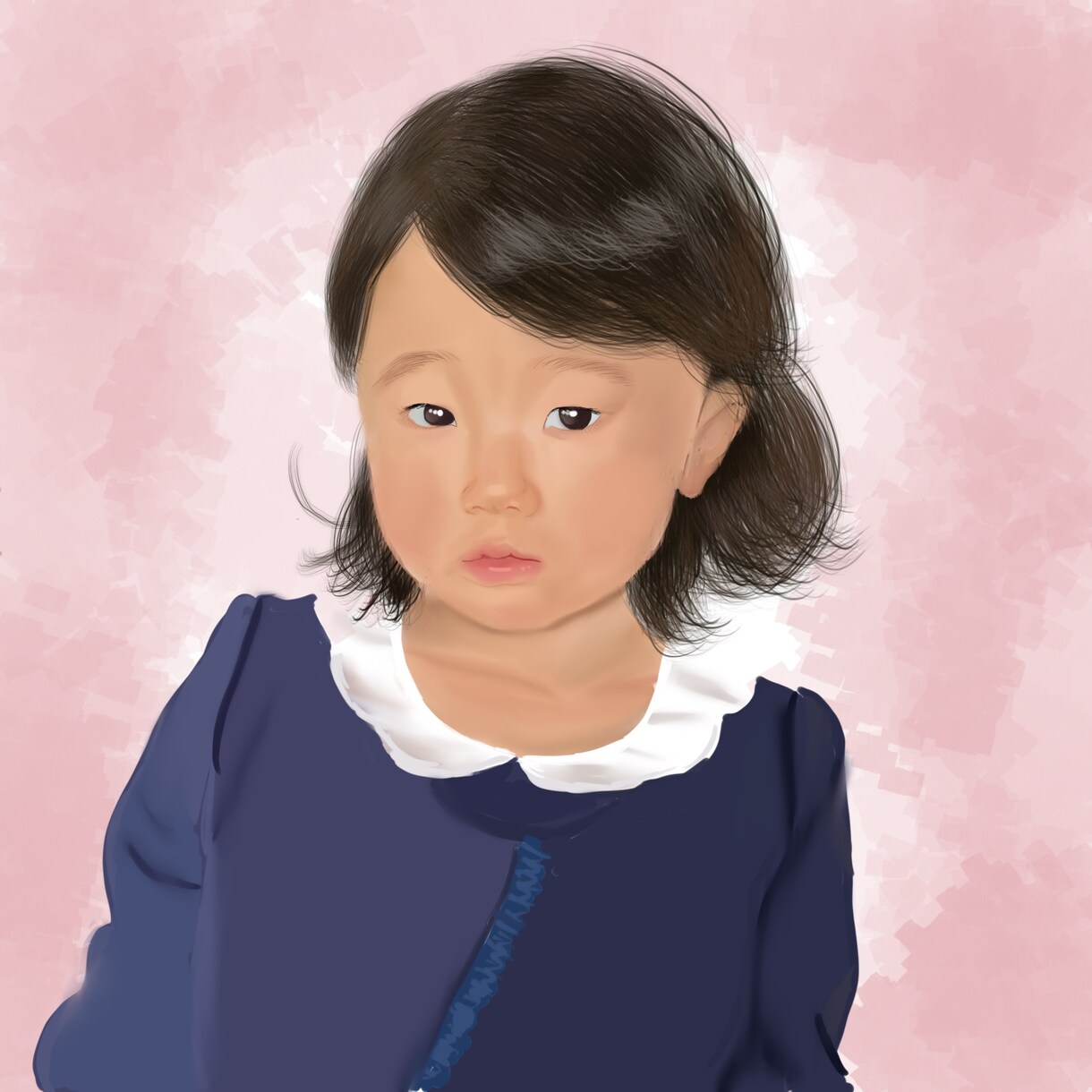 水彩画風の似顔絵を描きます デジタルで水彩画風の似顔絵です！ イメージ1