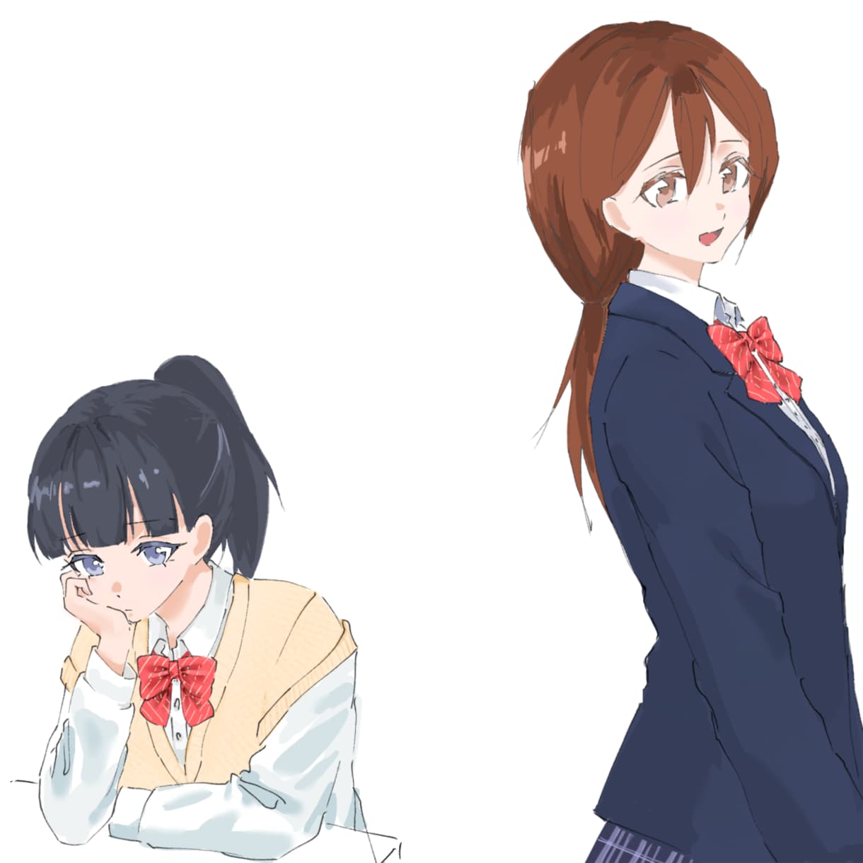 オリジナルイラストをお描きします どこか儚いような可愛い絵柄です。 イメージ1