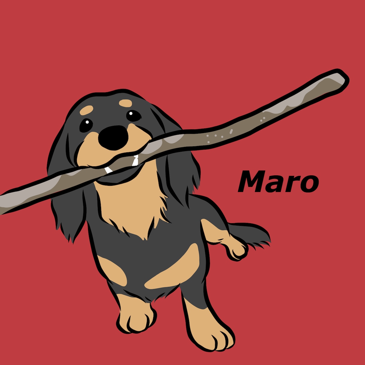 愛犬をスタイリッシュなイラストで描きます かっこいい雰囲気でイラストを描きます^ ^ イメージ2