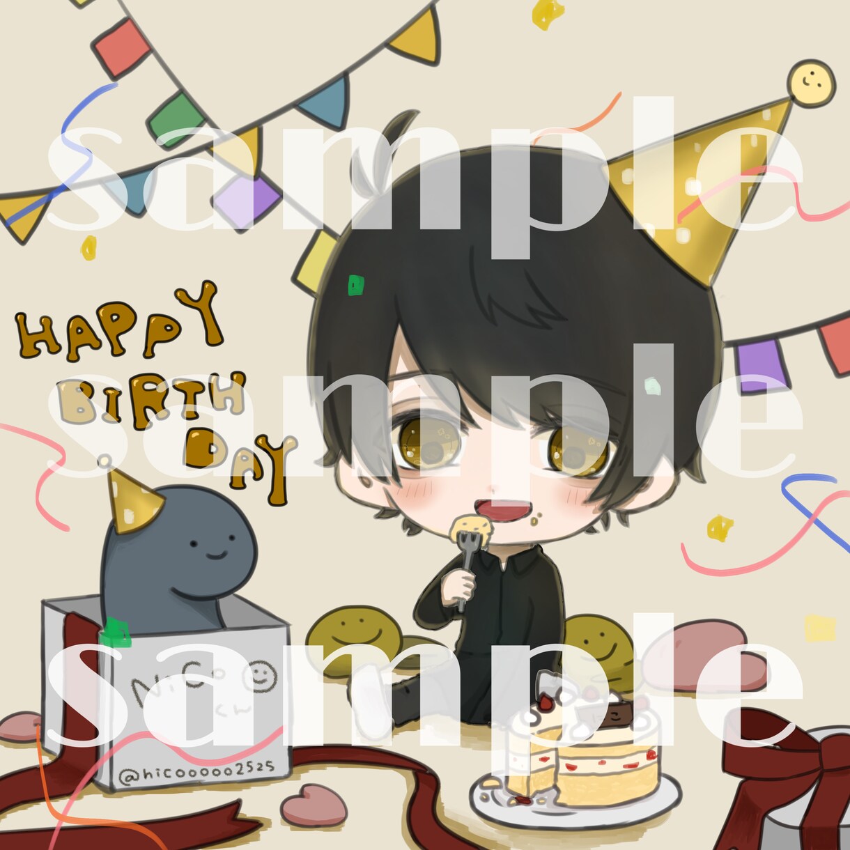 可愛いミニキャラのイラストを描きます SNSのアイコン･配信活動など用途様々です！ イメージ10