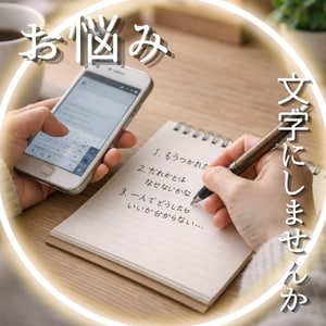 チャットで悩みをお話しませんか？いつでも聞きます 考えがまとまらなくてもOK！まずは気軽に！ イメージ1