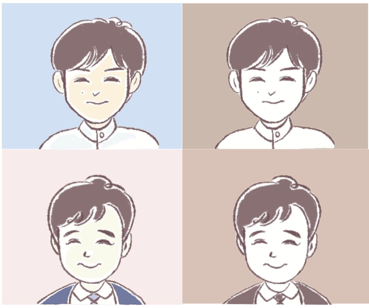 家族をゆるキャラに変身！かわいい似顔絵描きます 30代、40代ママさん、子どもの似顔絵をアイコンに！ イメージ5