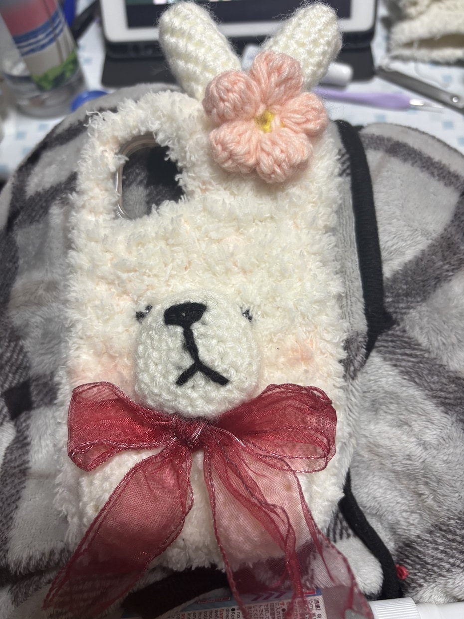 編み物で全身包みます 編み物で色々作ります！スマホストラップ、帽子、カバンなど！ イメージ4