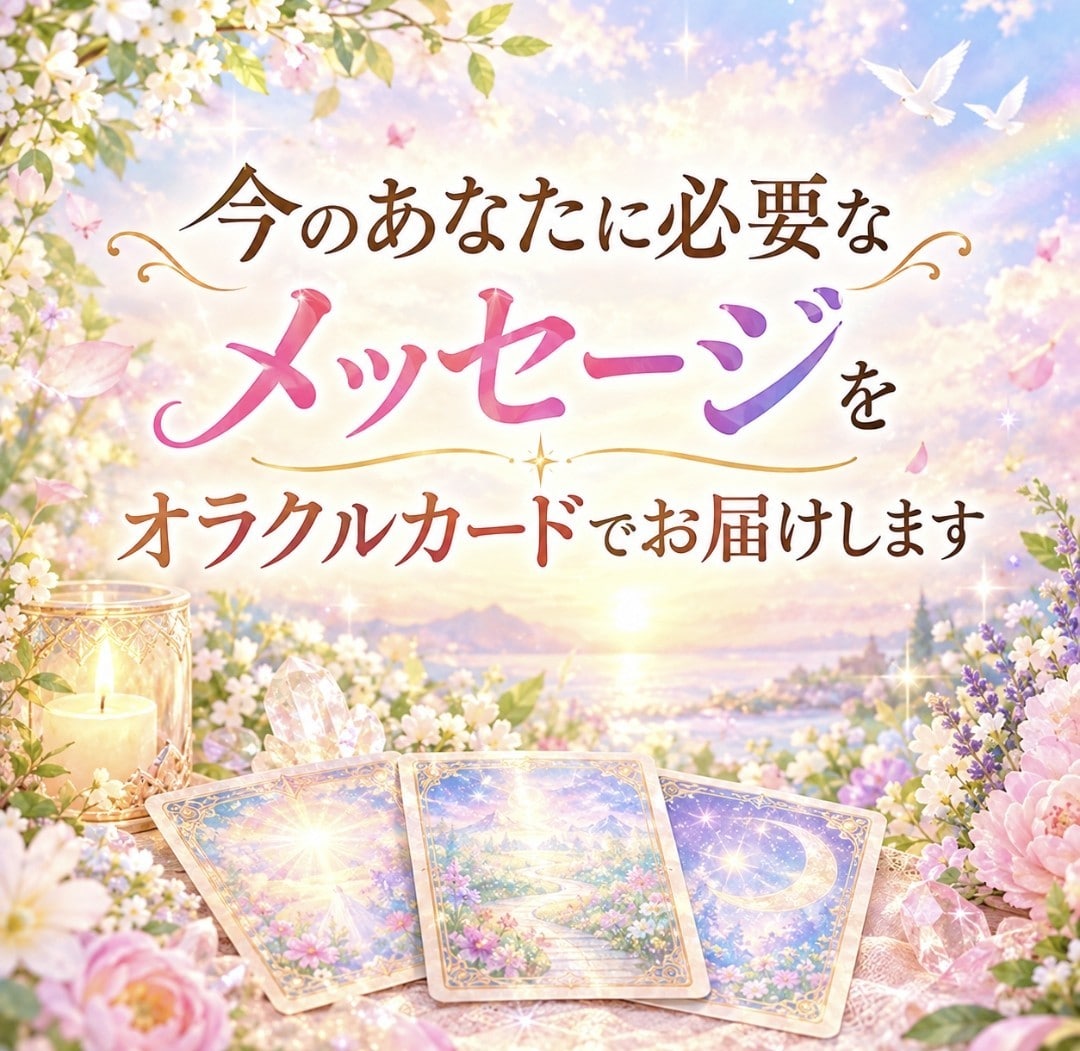 オラクルカードで今、必要なメッセージをお届けします 今のあなたのお悩みにそっと寄り添うメッセージをお届けします イメージ1