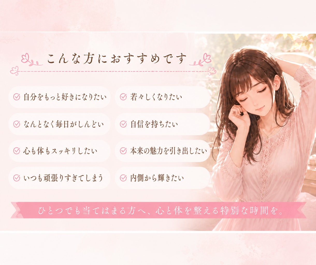 美容気功であなた本来の美しさを引き出します 寝ている間にラクしてキレイ♡美容気功でもっと自分を好きになる イメージ4