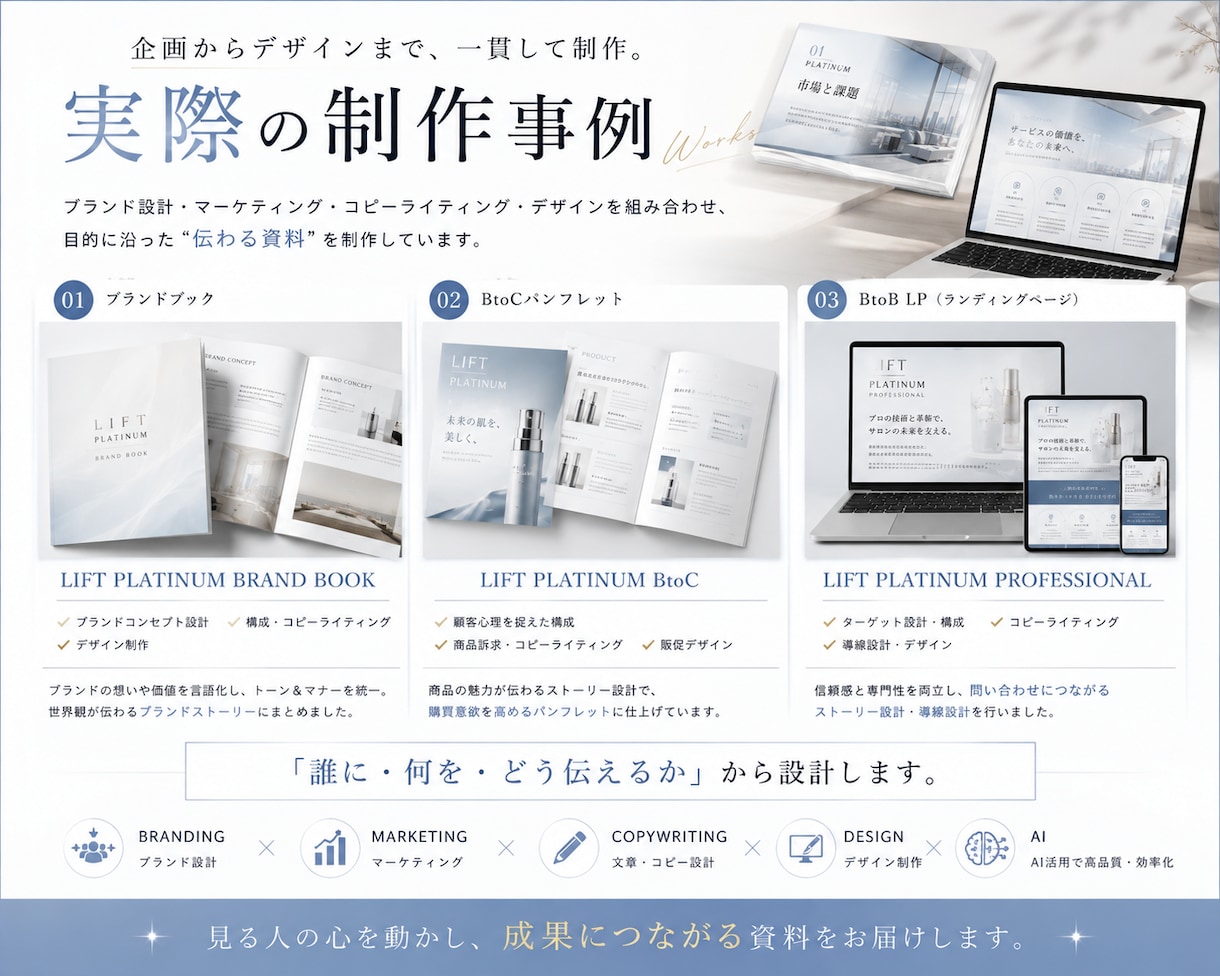 伝わる営業・提案資料を制作します マーケティング視点で構成・文章・デザインまで一貫制作 イメージ3