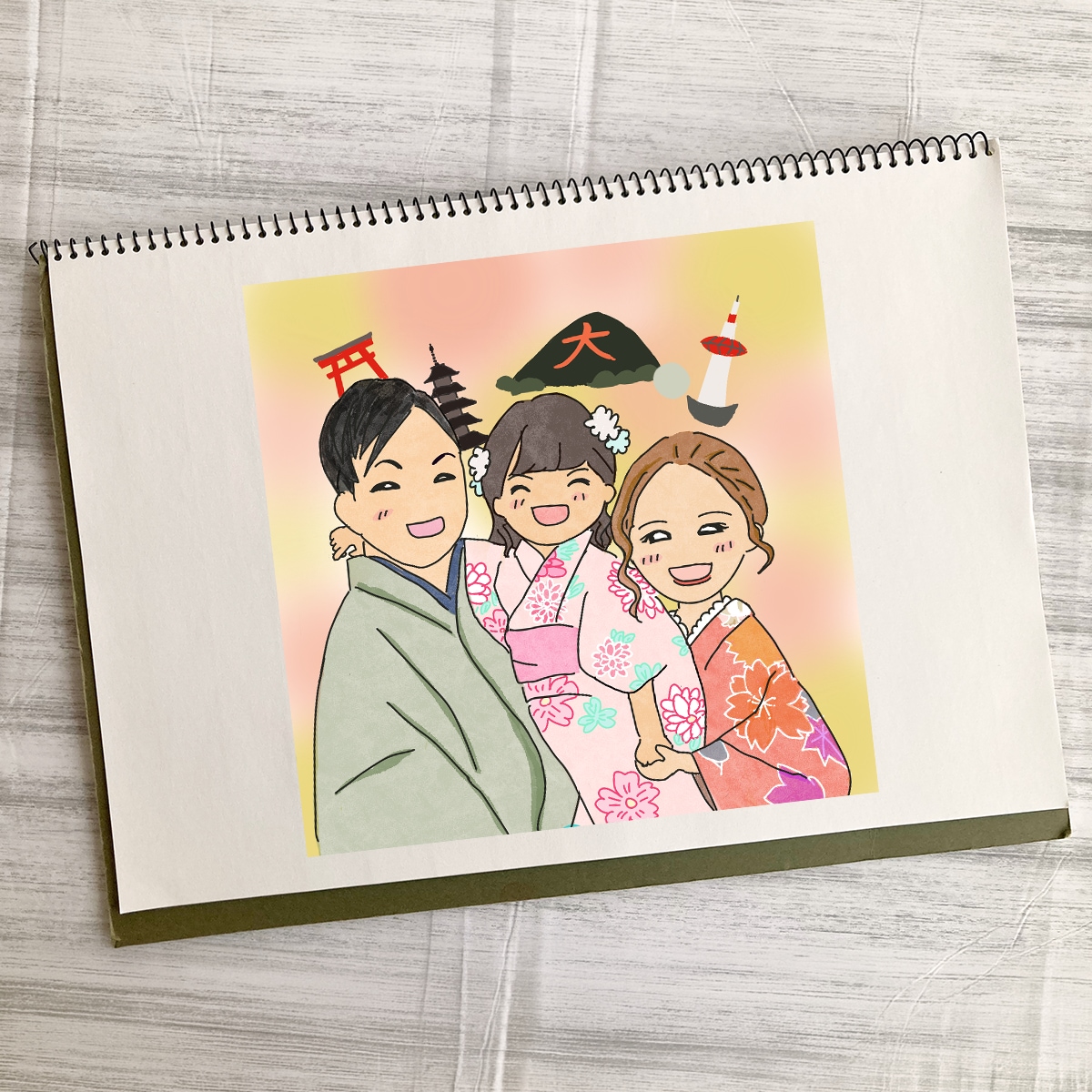 ほんわかかわいい♪ゆるかわ似顔絵イラスト描きます ゆるくてかわいい、あなただけの似顔絵を制作します！ イメージ5