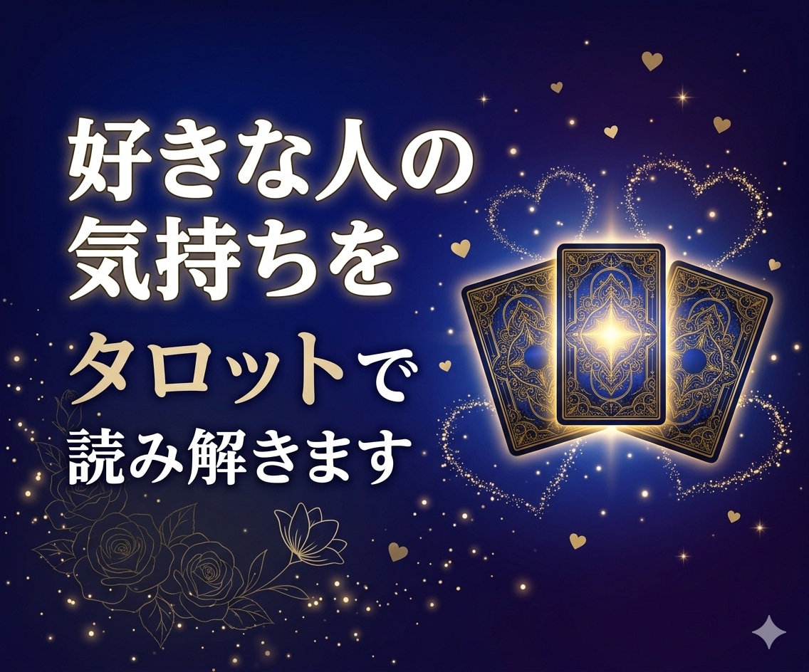 好きな人の気持ちをタロットで読み解きます あの人の本音を今すぐ知りたいあなたへ イメージ1