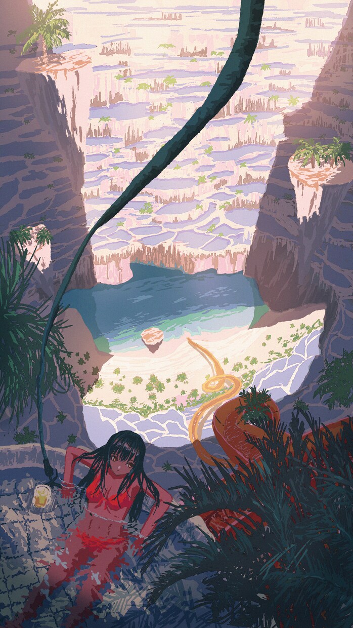 背景ありキャライラストの仕事お受けします 背景単体、キャラ単体、複合のイラスト制作可能です イメージ3