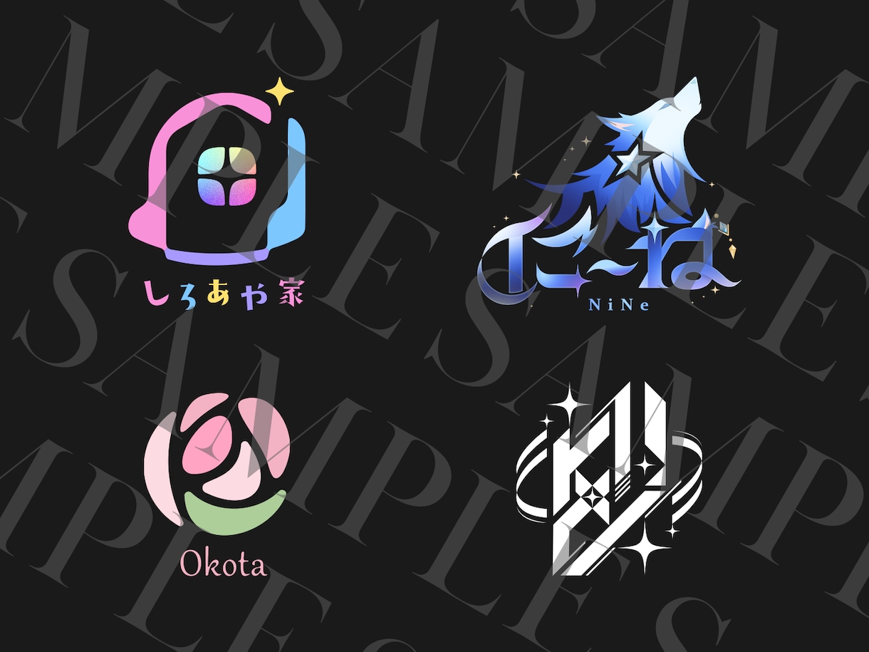 Vtuber向けオリジナルロゴを制作します イベント/ゲーム/エンタメ/お名前など イメージ1