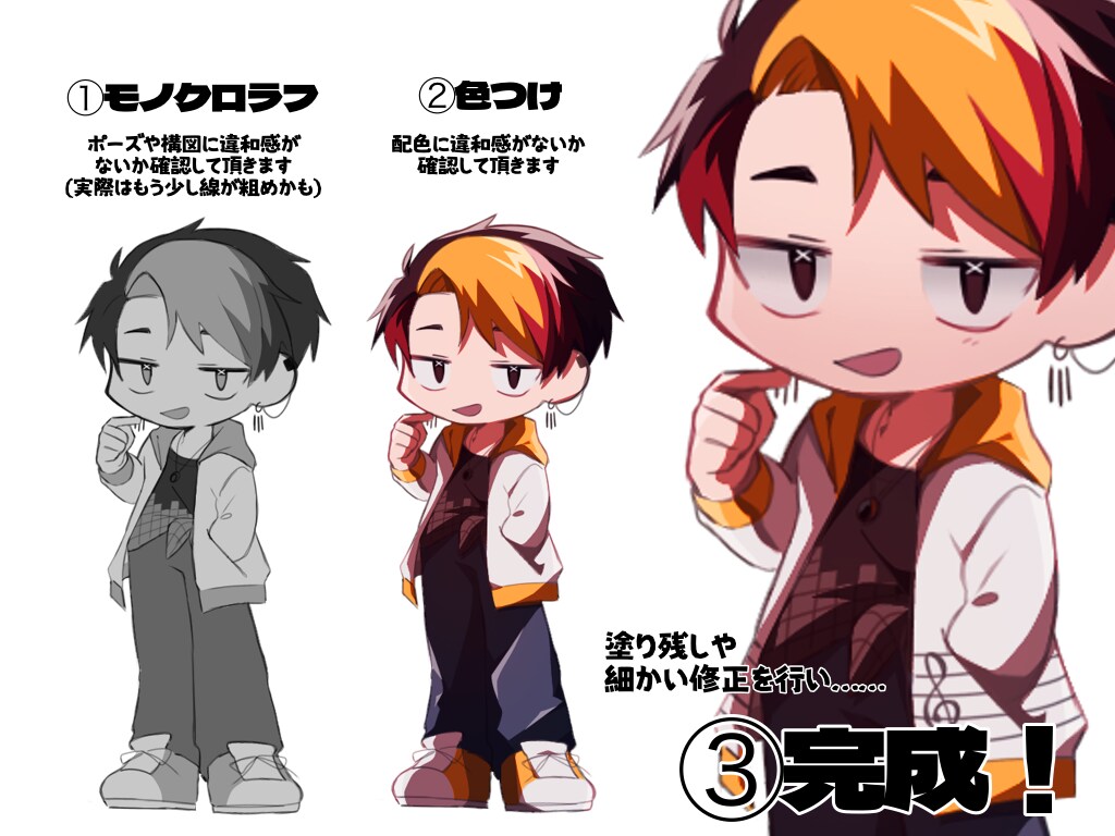 TRPG立ち絵や1枚絵等描きます ご依頼頂いたキャラクター達を大事に楽しく描かせて頂きます！ イメージ2