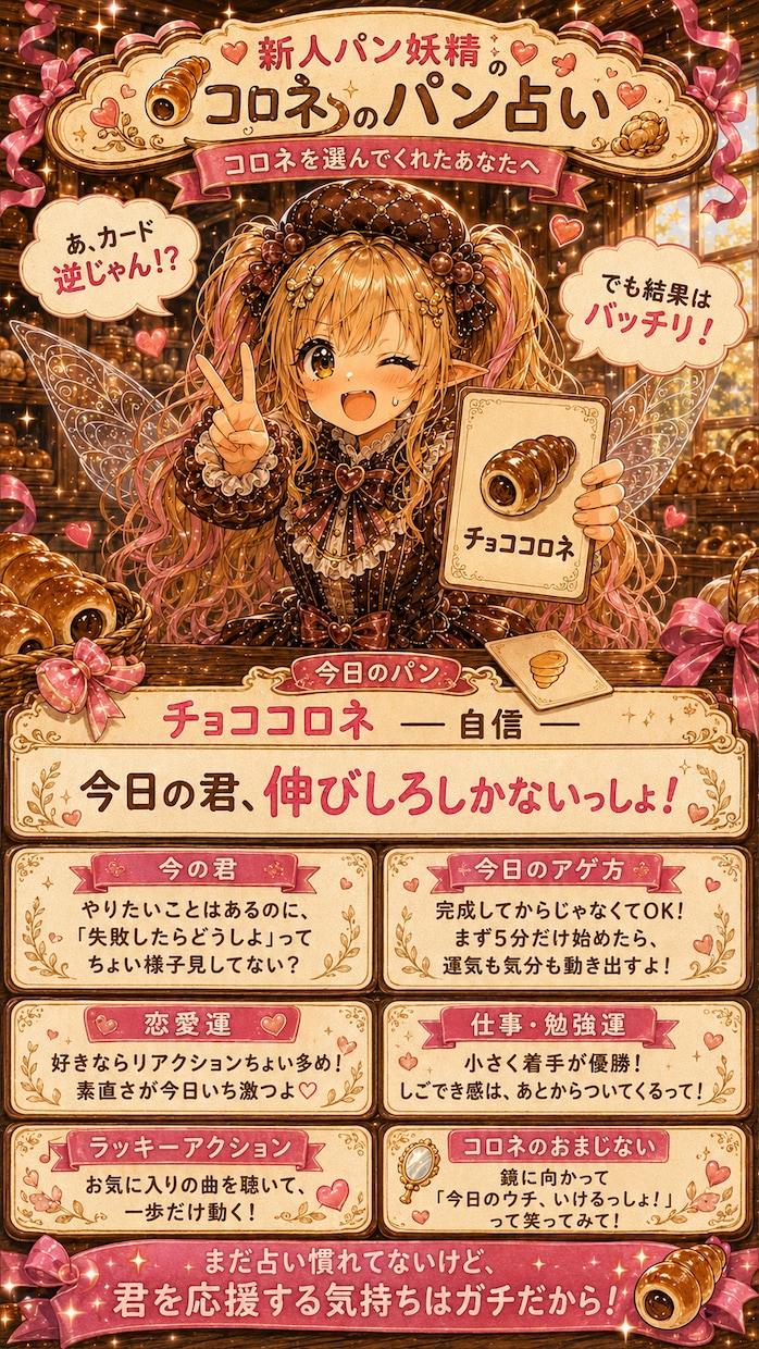人間の皆さんの心を満腹にさせます 人間の皆さん、お悩みですか？5人のパン妖精が運勢を占います イメージ6
