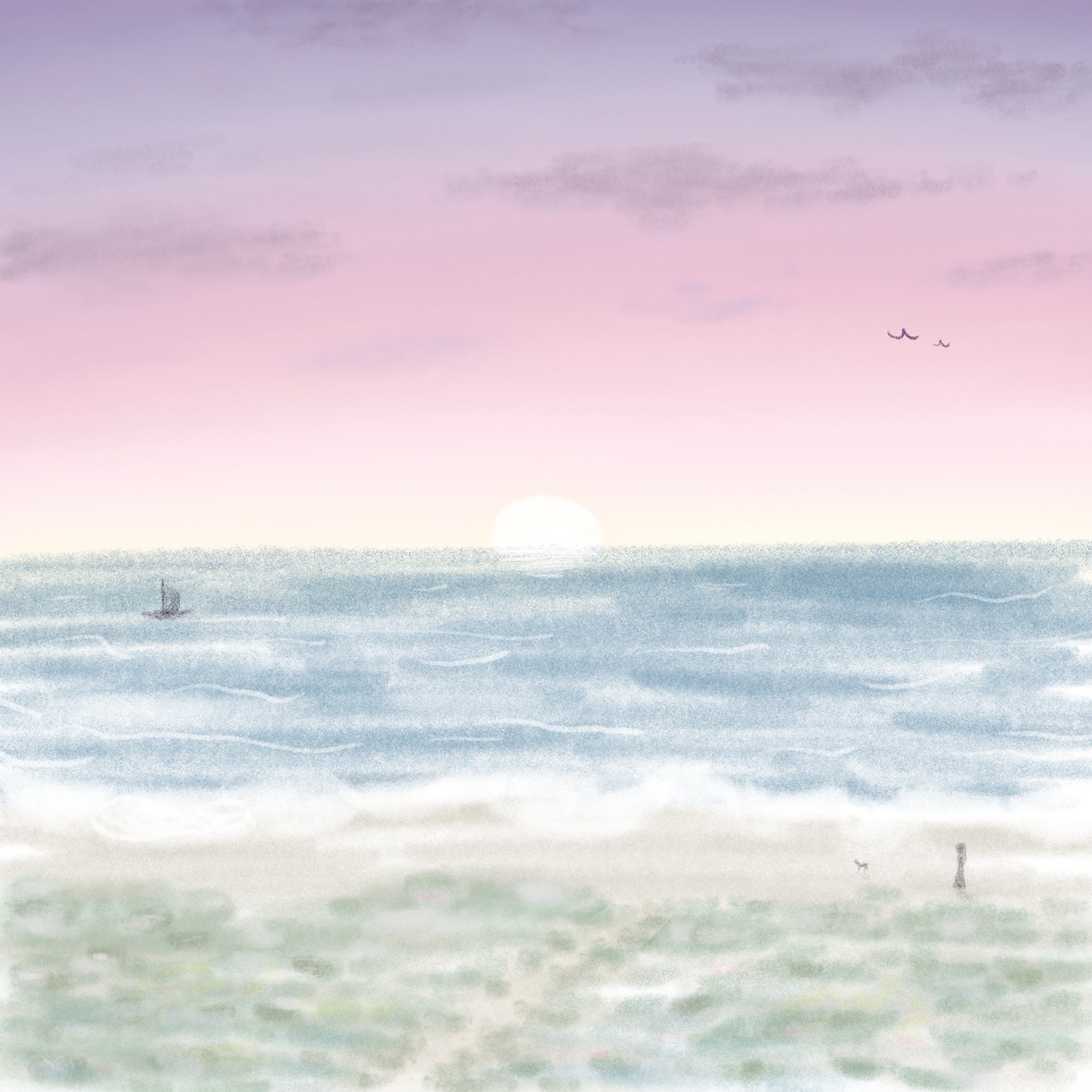 絵本のようなほっこりした絵を描きます 優しくて少し寂しい世界観が好きです イメージ2