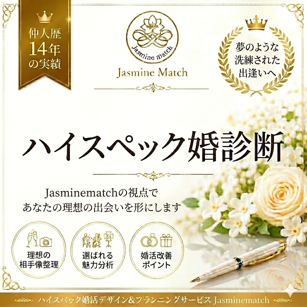 プロ視点✨最強のハイスペック婚診断します 理想のご縁に必要な戦略を整理します イメージ1