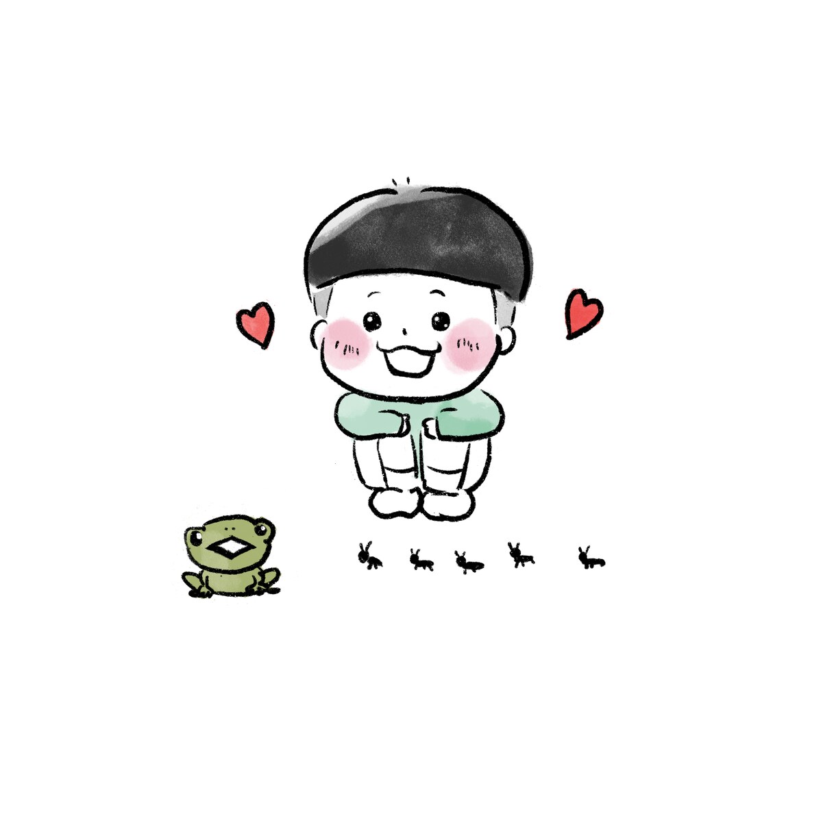 ふんわり優しい似顔絵アイコン描きます あたたかみのある手書きタッチで、似顔絵アイコンをお描きします イメージ6