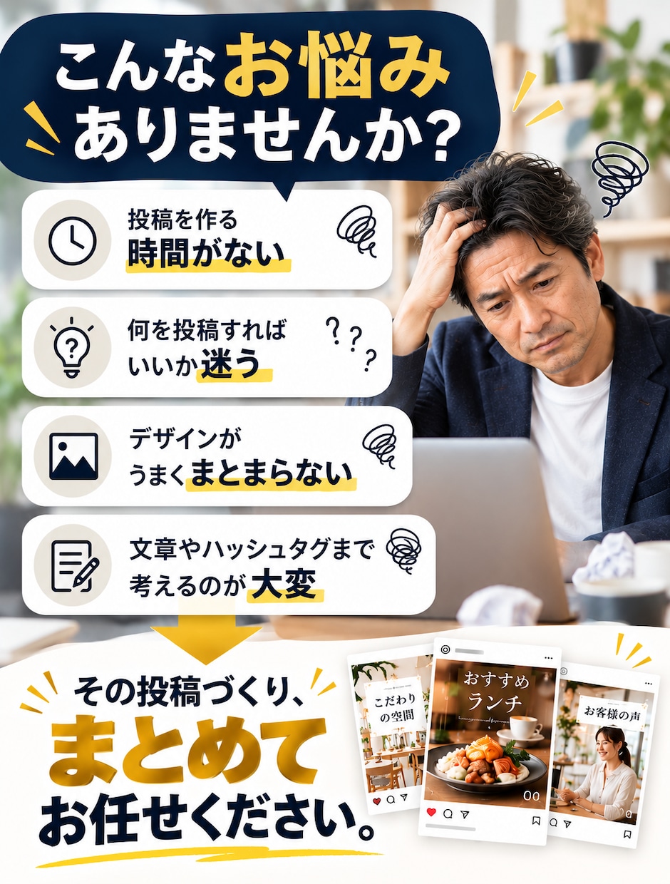 Instagram投稿をまるごと制作します プロフィール・過去投稿を確認して制作します イメージ2