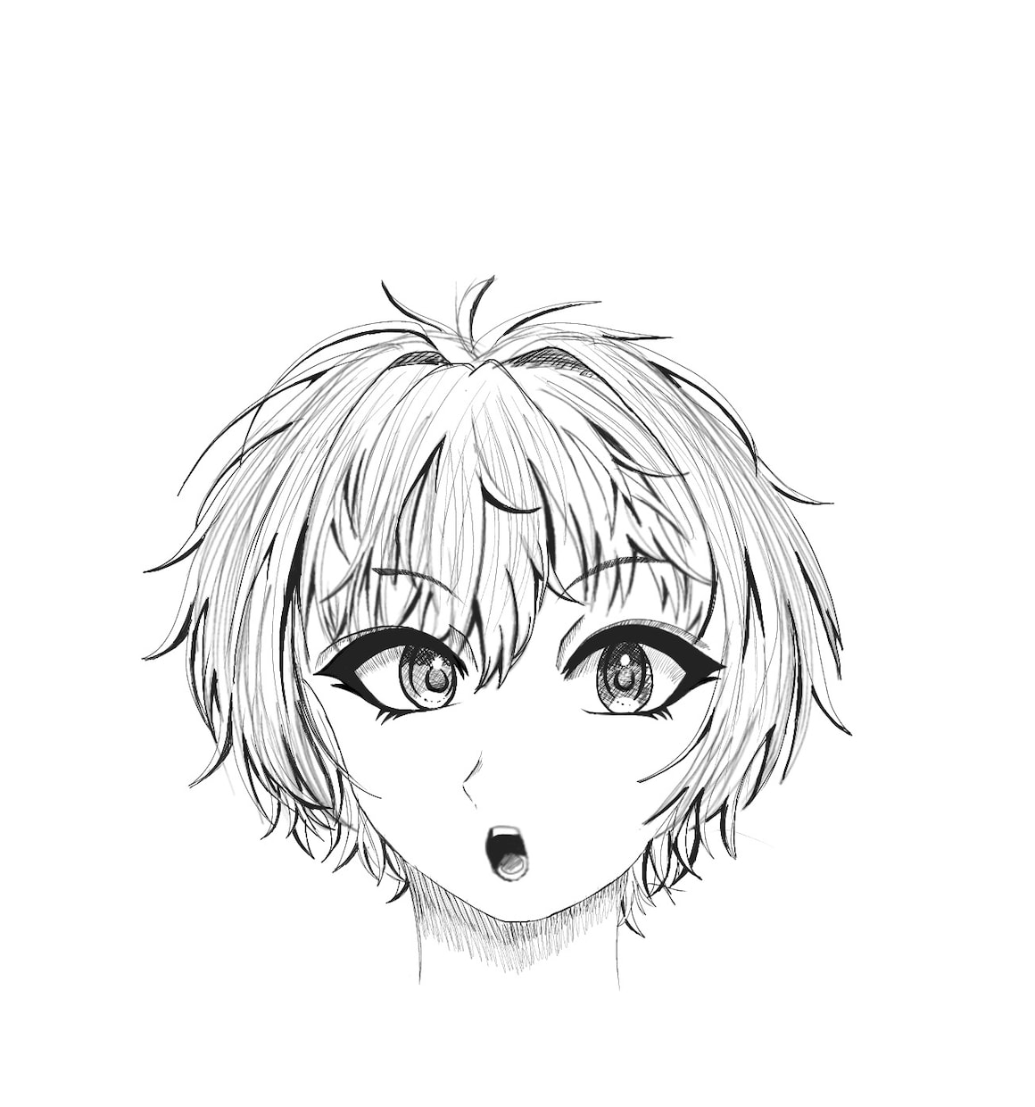等身・アニメより男の子の線画イラストを描きます SNSなどに使える等身アニメ寄りの男子イラストを描いています イメージ2