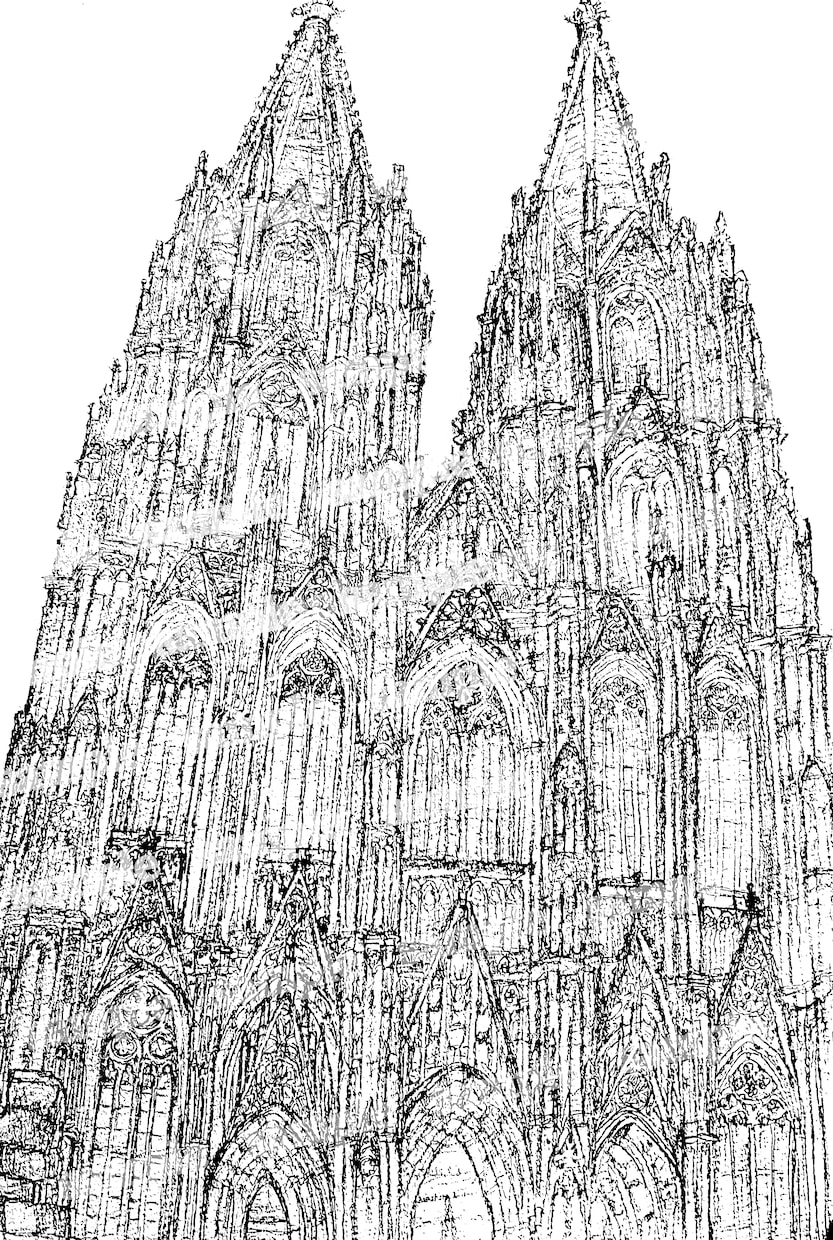 小説の表紙や挿絵に使う建物背景描きます アナログ特有の優しい雰囲気で、あなたの物語を引き立てます。 イメージ2