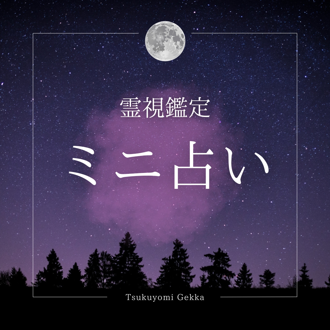 ミニ占い⋆☽　短時間で迷いを晴らします お手軽でも本格的な鑑定で心を軽くするヒントをお届けします イメージ1