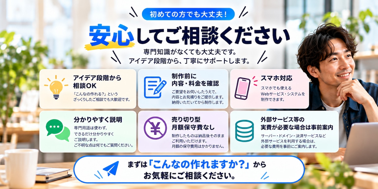 アイデアをWebサービスにします あなたのアイデアを動くWebサービスにします イメージ5