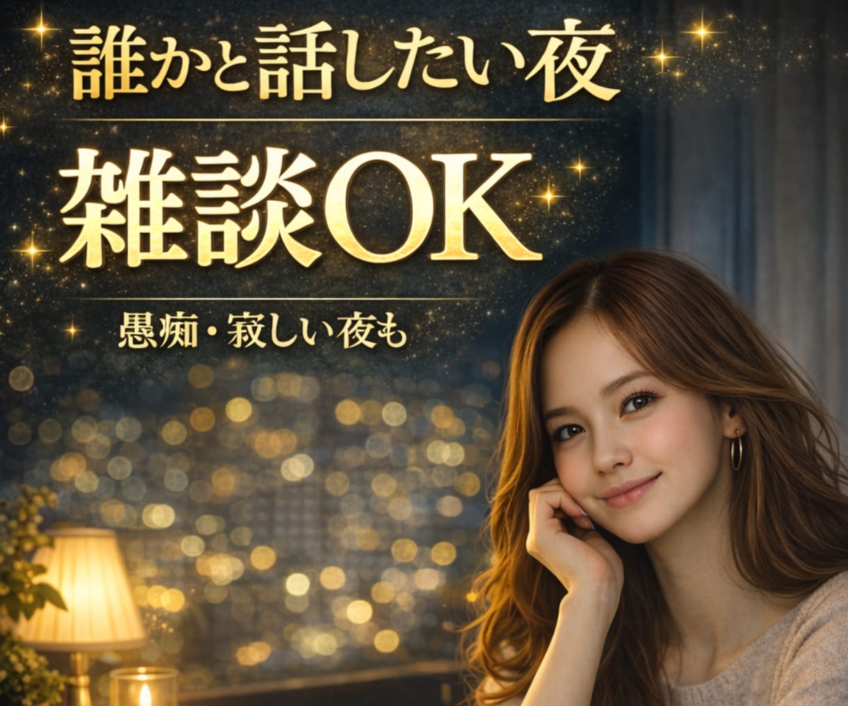 眠れない夜｜誰かと話したい時お聴きします 安心して話せる場所｜静かにお聴きします イメージ1
