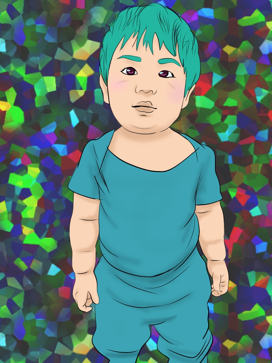 写真をもとに似顔絵イラストを作成します プレゼントやウエルカムボードにも イメージ1