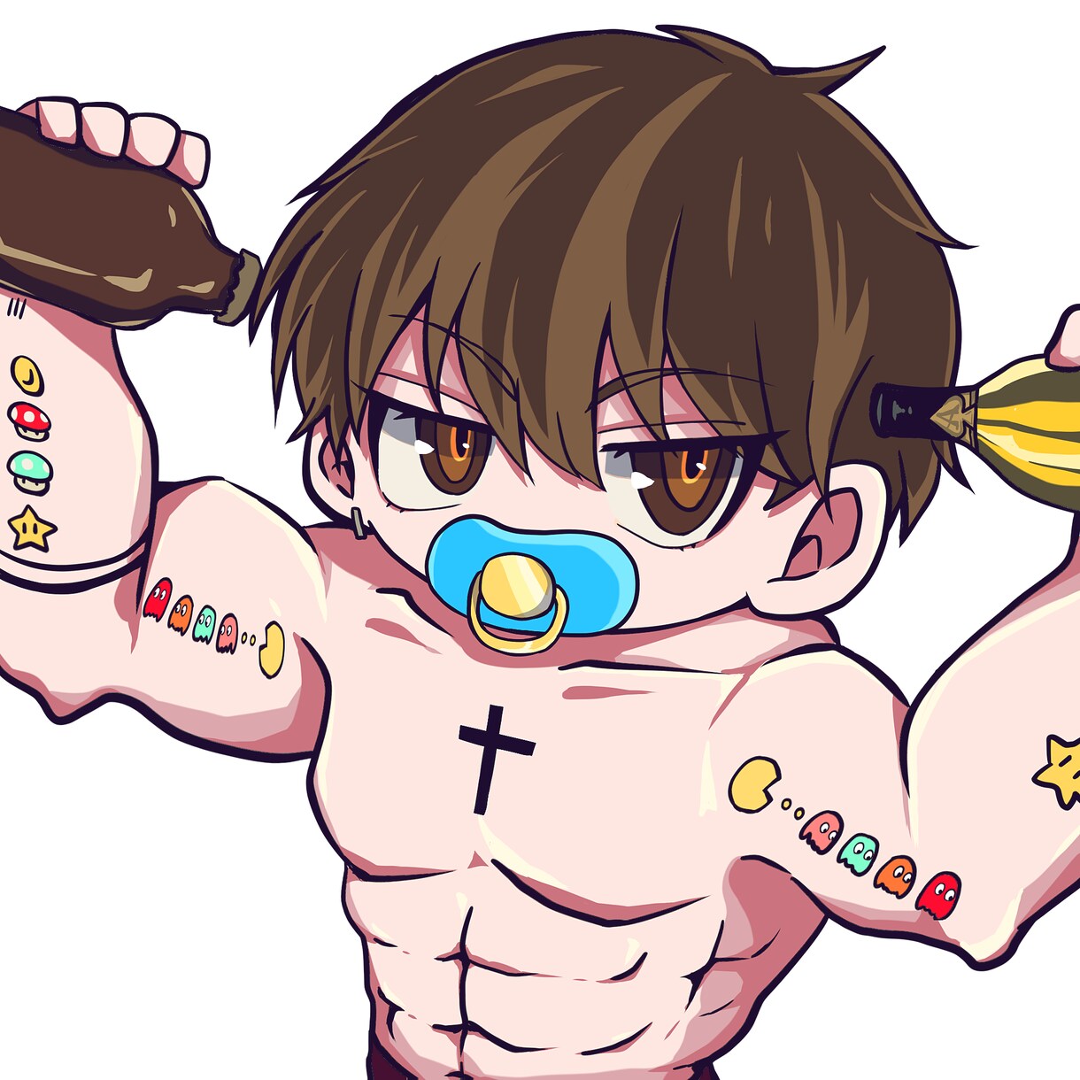 ポップでカラフルなアイコン描きます 個性的でカラフルなアイコンで目立ちたい方にオススメ！ イメージ2