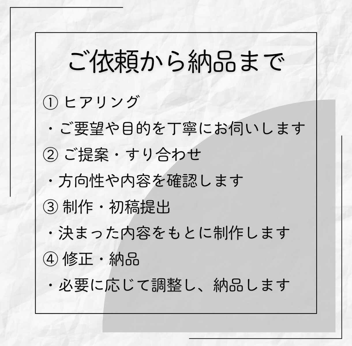 伝えたい想いを整理し、文章を分かりやすくします 文章に自信がない方へ想いを大切にし、伝わる文章に イメージ2