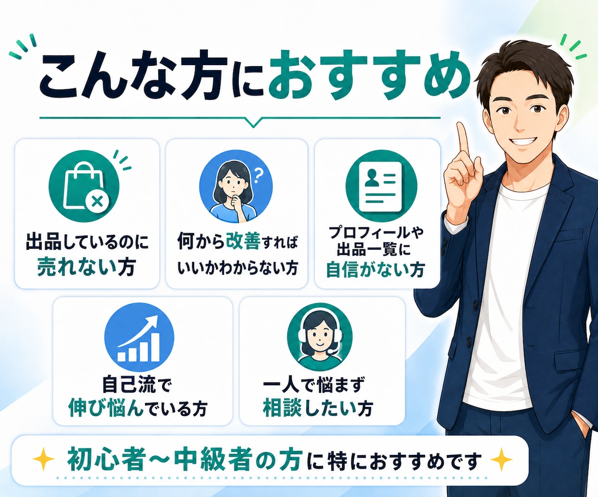 メルカリアカウント全体を診断します 30日間チャットで改善点を一緒に整理します イメージ7