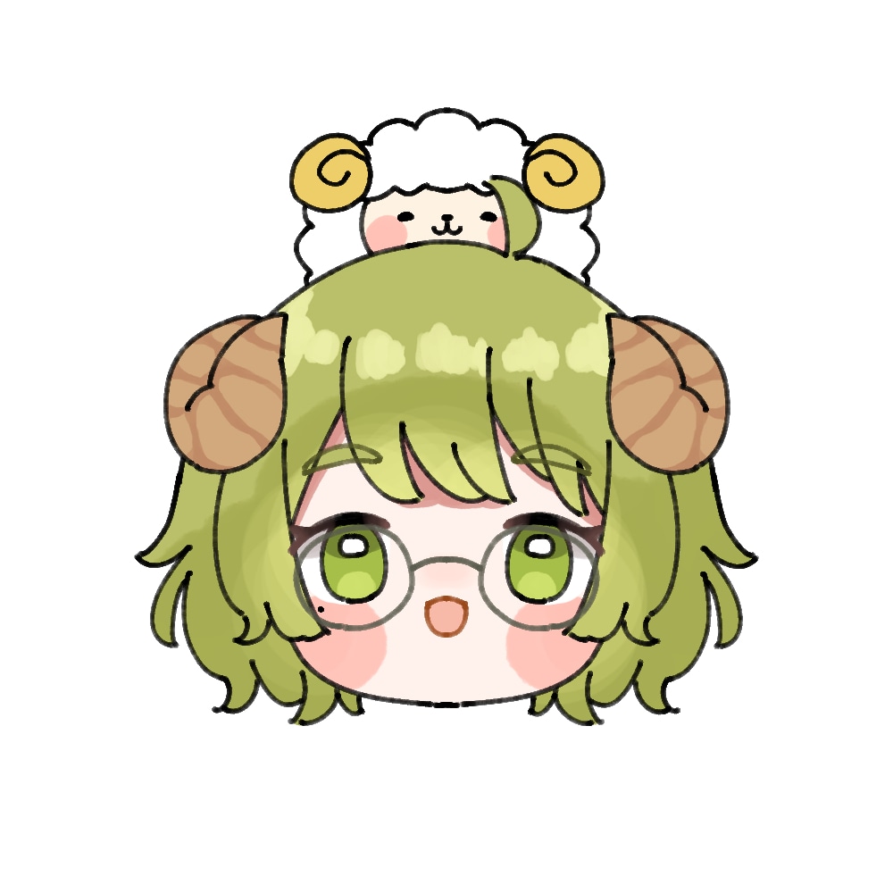頭に好きなものを乗せた可愛いイラスト描きます 食べ物や動物など、ご自身が好きなものを頭に乗せます！ イメージ3