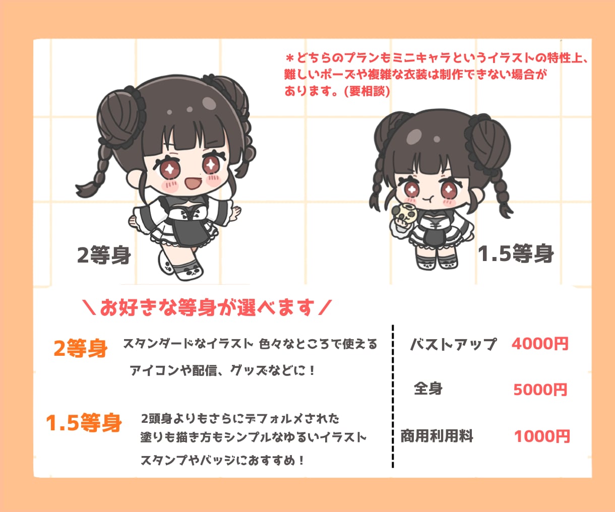 配信に使えるかわいいちびキャライラスト描きます アイコンやグッズ、スタンプに！かわいいミニキャラ制作します イメージ2