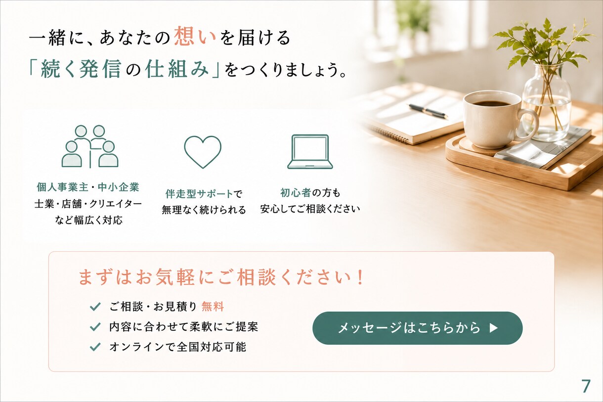 AI活用でnote運用の仕組みを作ります 元財務コンサルが設計｜書けない・続かないを解決 イメージ6
