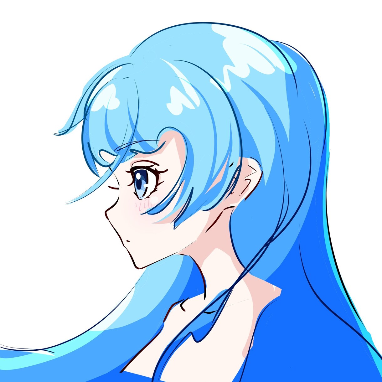 落書き描きます イメージのような肩上構図のイラストを描きます。 イメージ7