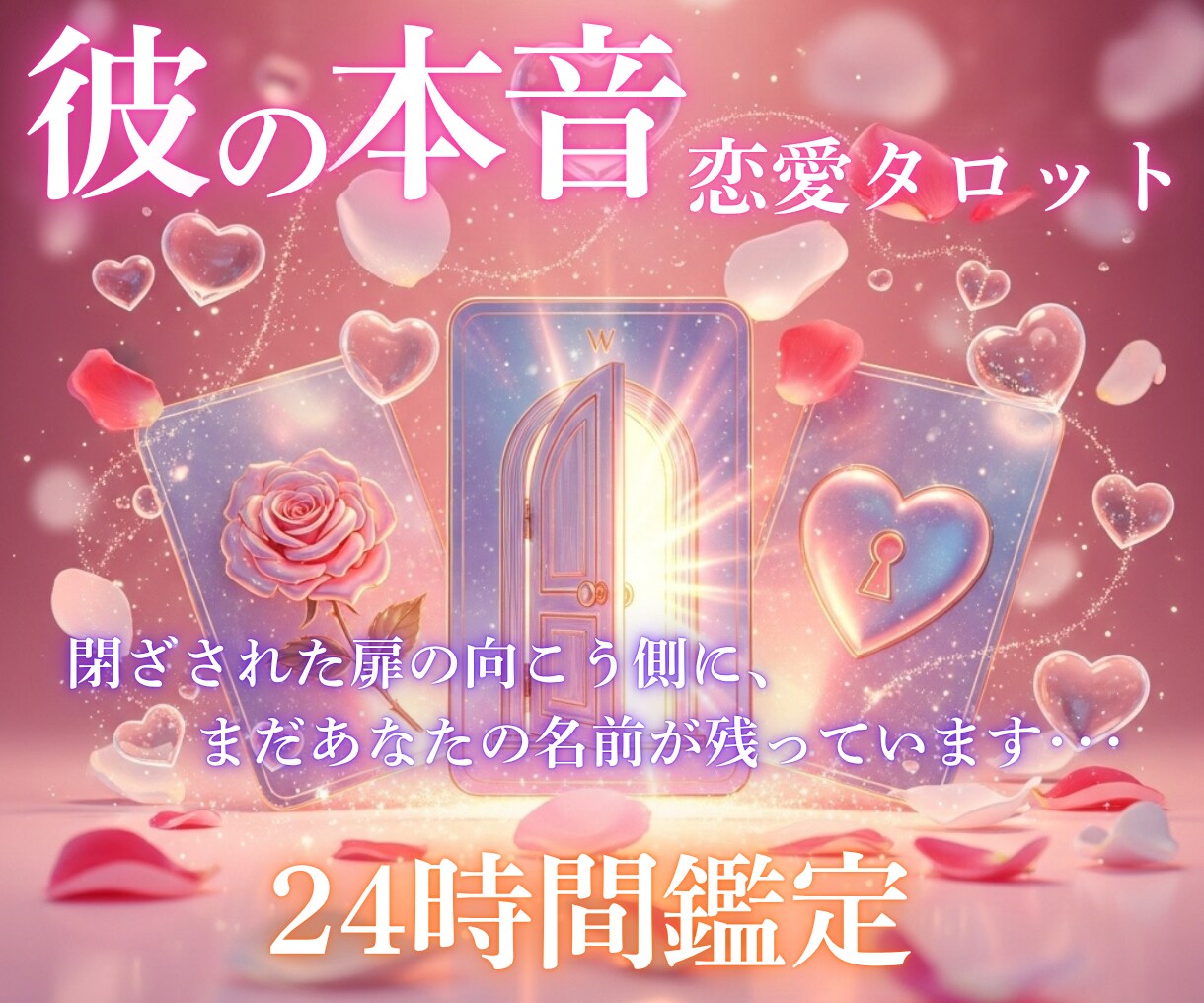 彼の本音・心を開く  霊視＆タロットで解読します 彼の心に宿る“愛と迷い”をタロットで読み解きます イメージ1