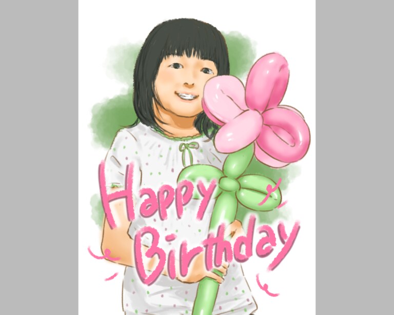 メイキング動画付き！リアルな似顔絵描きます ちょっと変わった、特別な似顔絵のプレゼント！ イメージ2