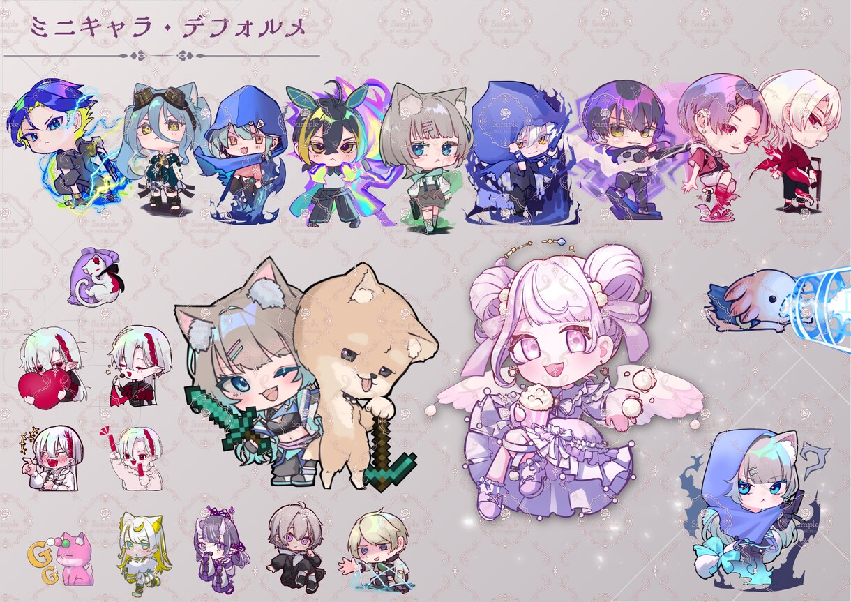 一括対応〇　Vtuberモデル製作します 一部工程（イラスト/モデリング）のみもOK！ イメージ7