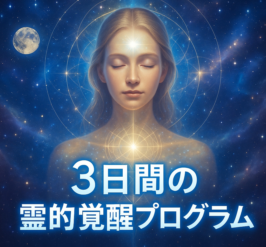 3日間であなたの中に眠る潜在的な力を引き出します カスタマイズのオリジナルワークで霊的レベルアップをサポート イメージ1