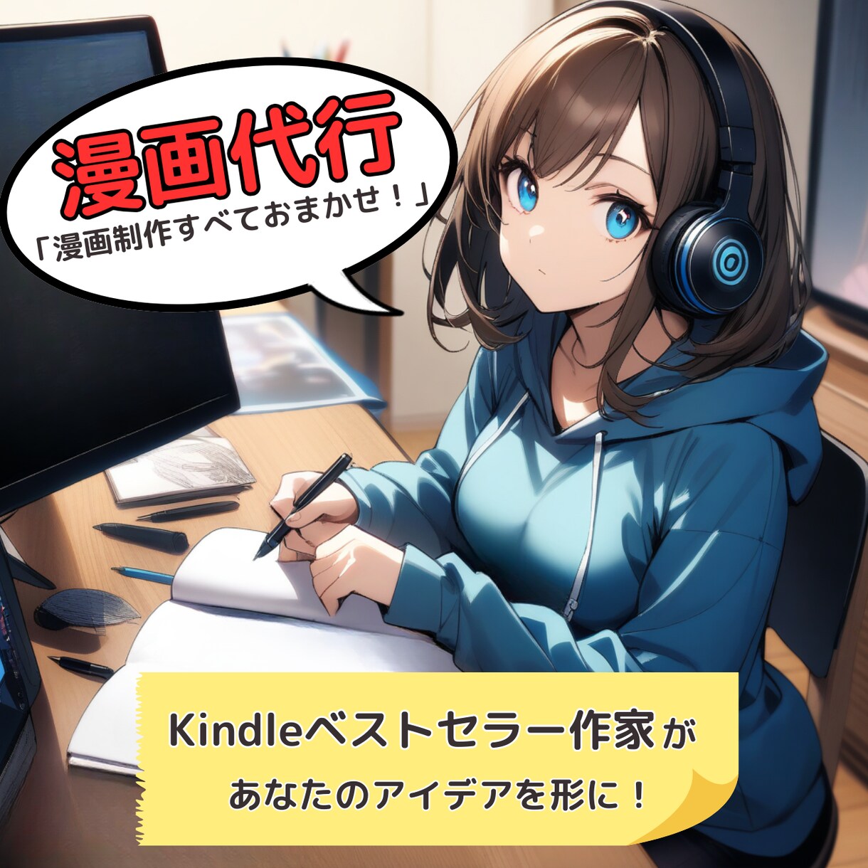 Kindle漫画代行出版・記念出版致します 取材形式で漫画作成。あなただけのオリジナルの１冊を提供します イメージ1