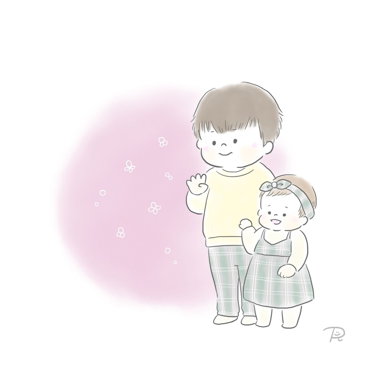 可愛くデフォルメした似顔絵アイコンをお描きします ふんわり優しいタッチに仕上げます☆ イメージ3