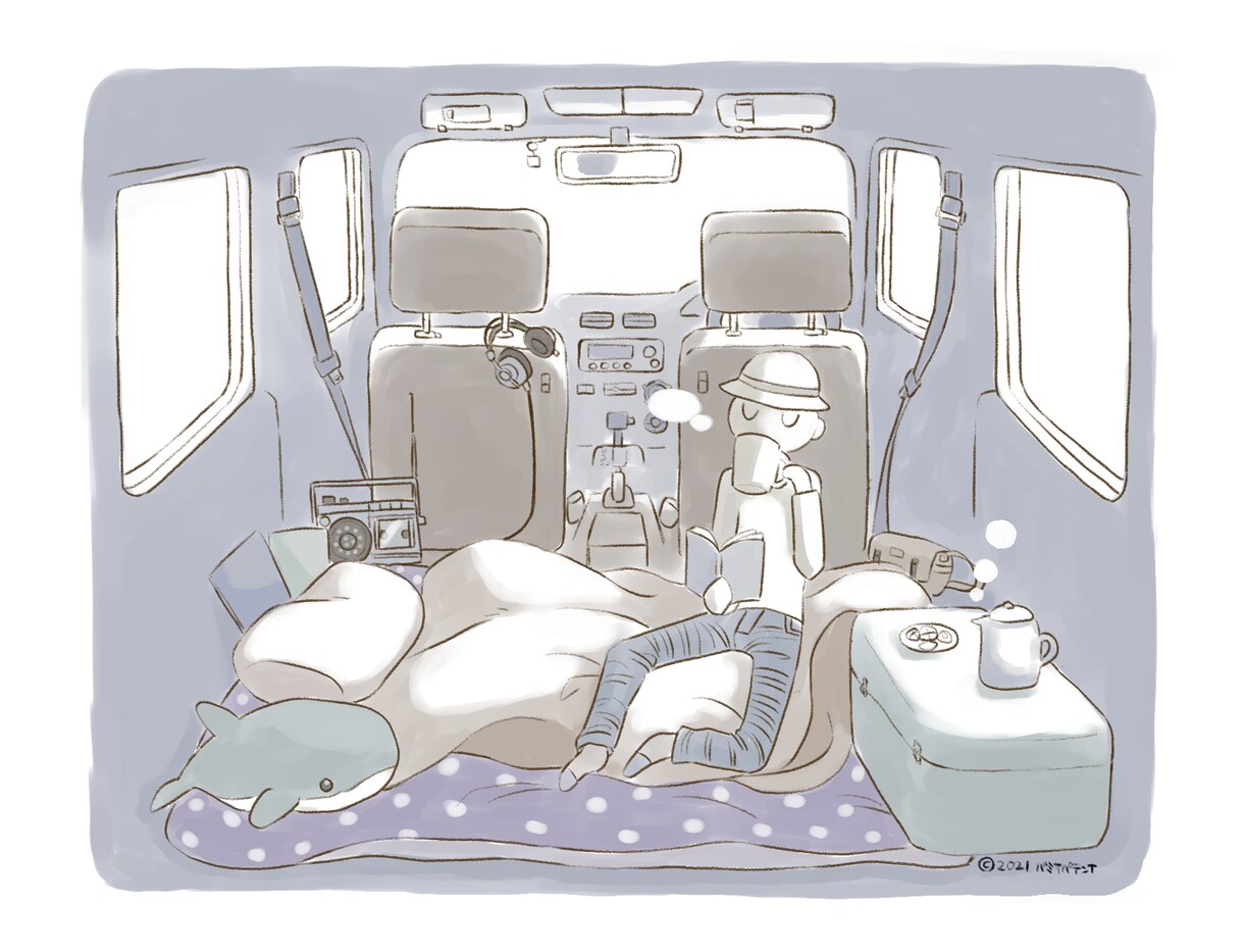 絵本風のイラストお描きします アイコン画像に、ヘッダー画像に、ブログ用にいかがでしょうか？ イメージ3