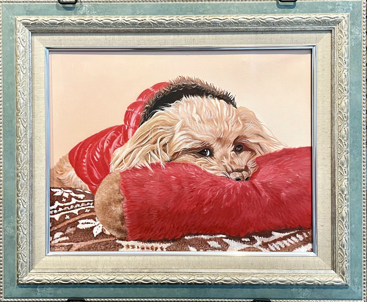 あなたの大切なペットの肖像画を油絵で描きます 油絵の醍醐味を身近に楽しんでいただける様リーズナブルに設定 イメージ2