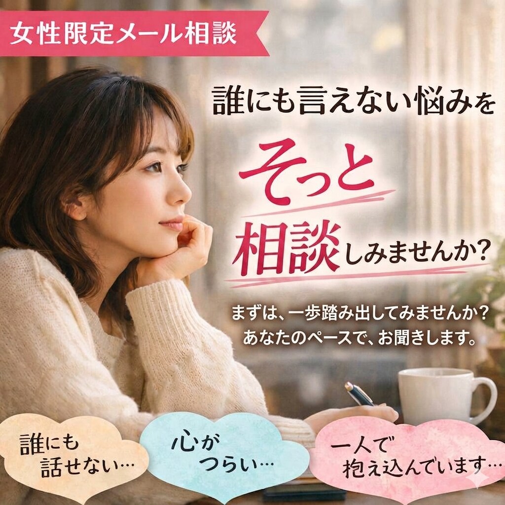 誰にも言えない悩みを優しく受け止めます ひとりで抱えず、ここで少し話してみませんか？ イメージ1