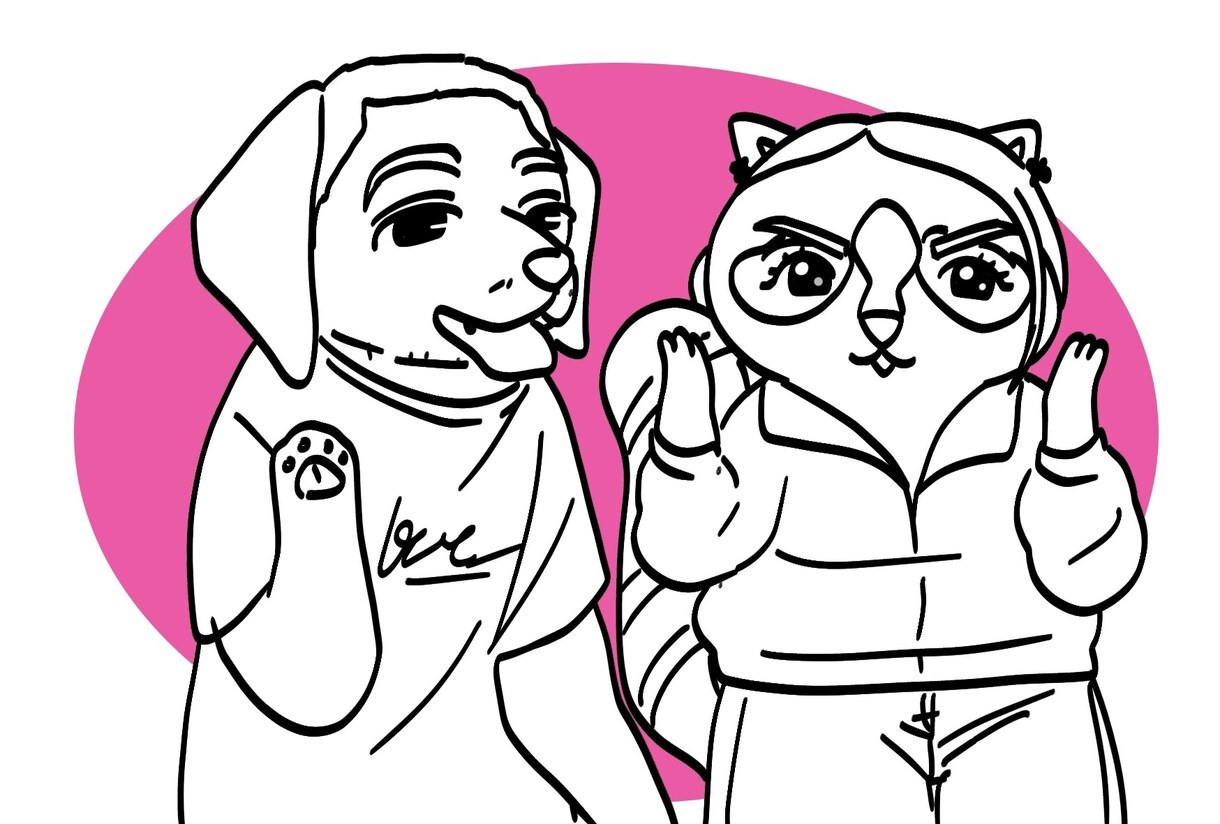 先着10名限定1000円！動物占い似顔絵を描きます 動物占いを元にあなたを動物キャラクターに描き下ろします イメージ5