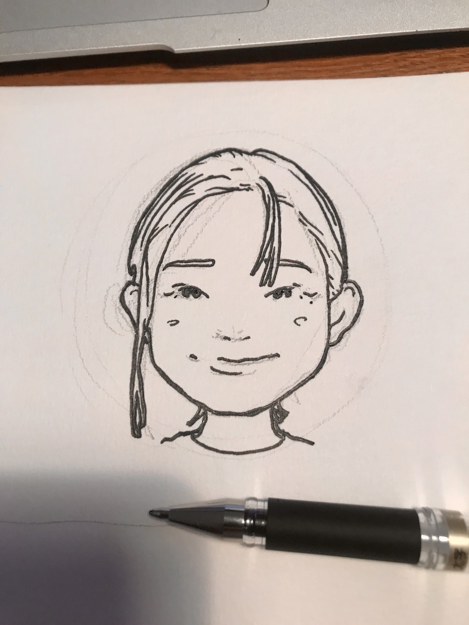 シンプル線描似顔絵！アイコン・バナーにも使えます 可愛くて個性的な手書き・手描きイラストでアナログの良さを イメージ6
