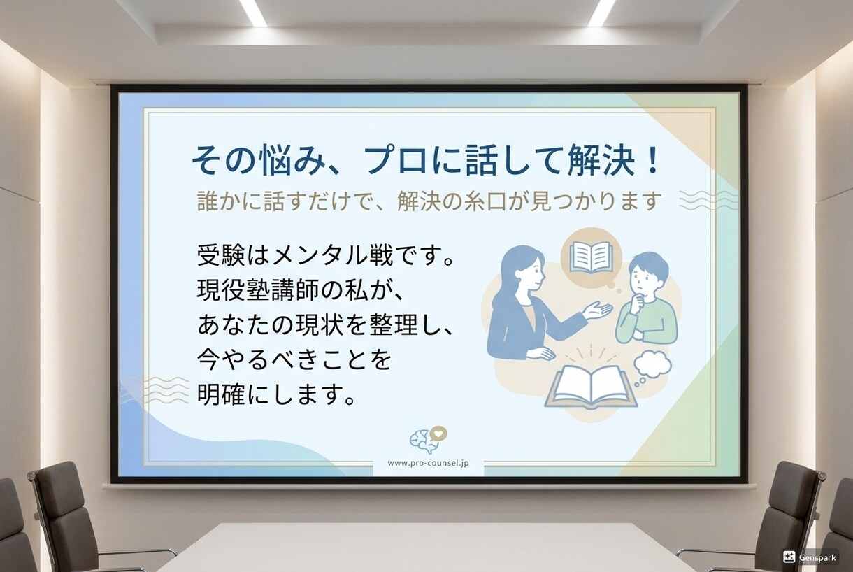 現役塾講師が受験相談！勉強法や不安を徹底解消します 「何からやれば？」を解決！迷いを消して勉強に集中できる自分へ イメージ3