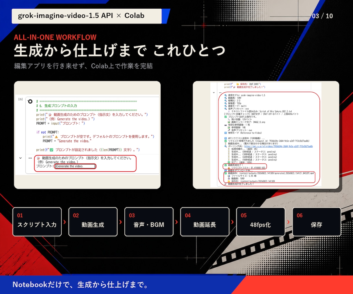 画像1枚からAI動画が作れるまで無料で伴走します コード不要、かんたん操作！最初のサンプル動画完成までサポート イメージ3