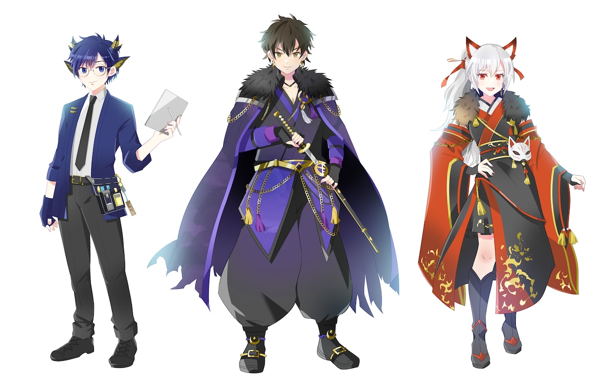 配信者様向け★魅力的な1枚絵を制作します V活動を応援！サムネイル・配信・グッズ用に！ イメージ5