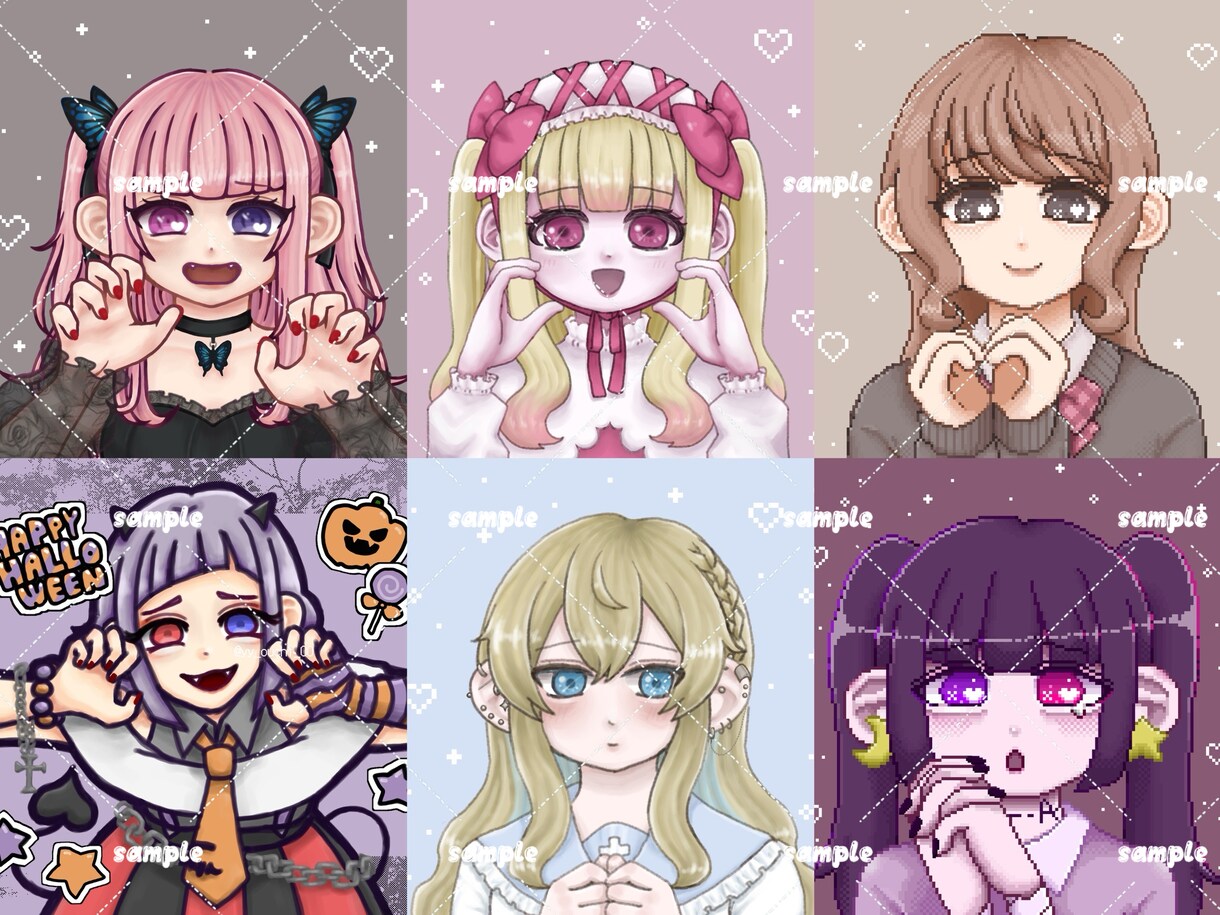 かわいい♥SNSアイコン制作します かわいいを1枚にぎゅっと詰め込みます♡ イメージ2
