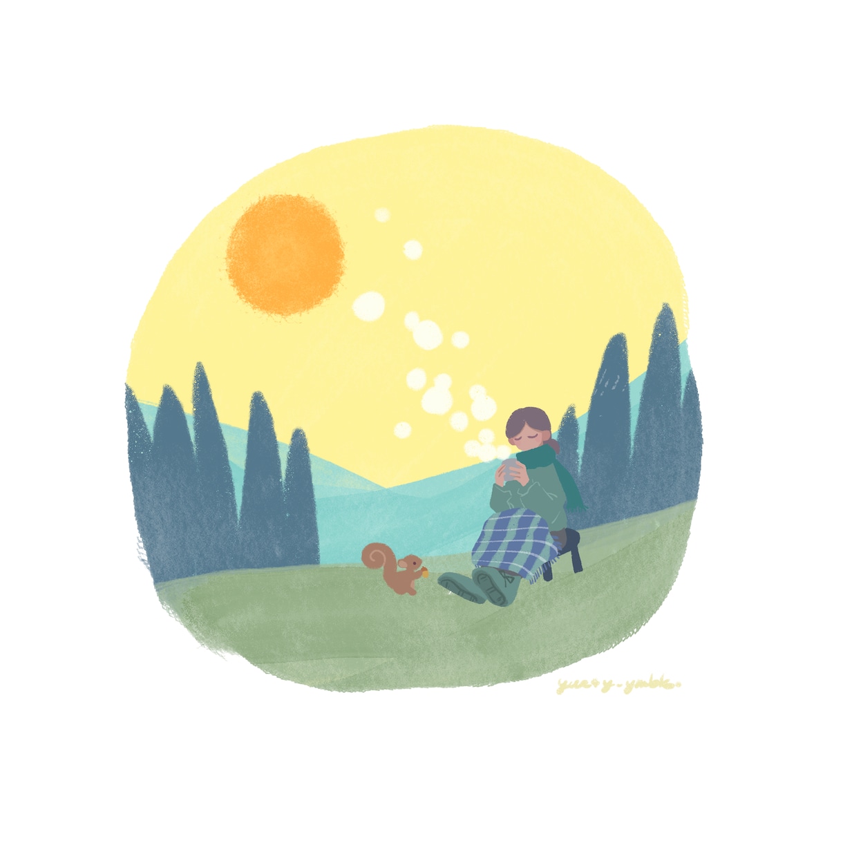 商用利用可・挿し絵イラストをお描きします 絵本のようなやさしい主線なしのイラストが得意です！ イメージ2