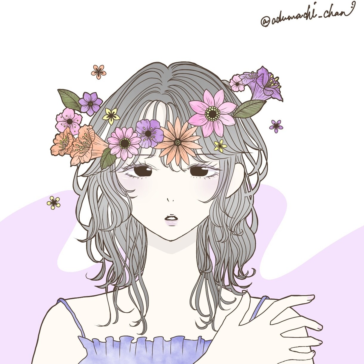 イラスト/アイコン作成　可憐なイラストを描きます お花モチーフの可愛いイラストを描きます。 イメージ1